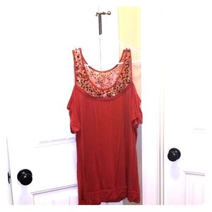 American Rag Cold Shoulder Tee